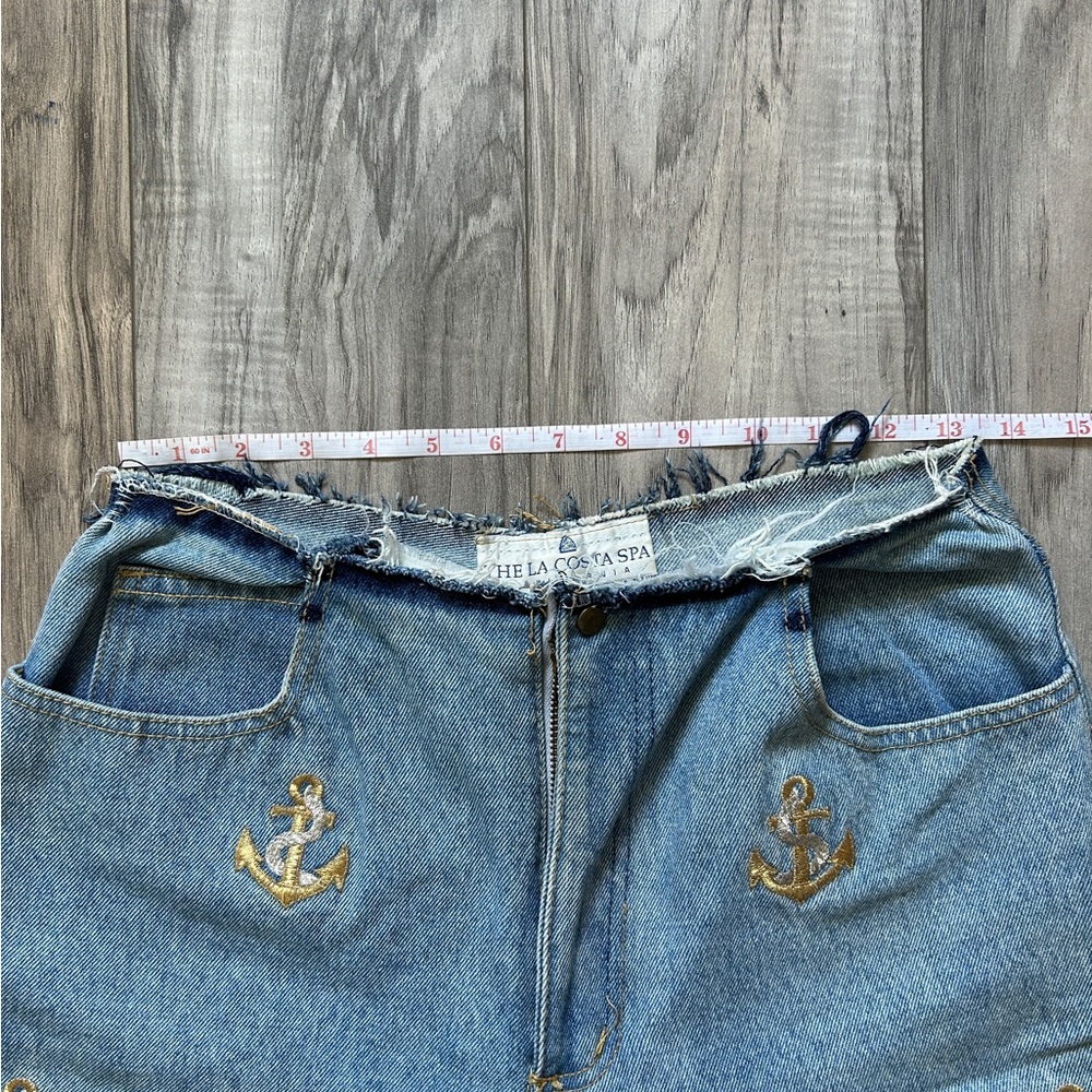 Vintage The La Costa Spa High Waisted Denim Jeans - Picture 2 of 5